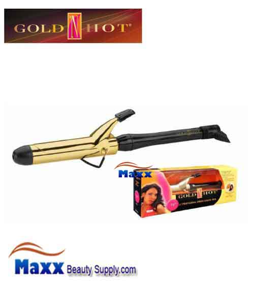 Gold N Hot 24K Gold Coated #GH9207 Spring Curling Iron - 1 1/2"
